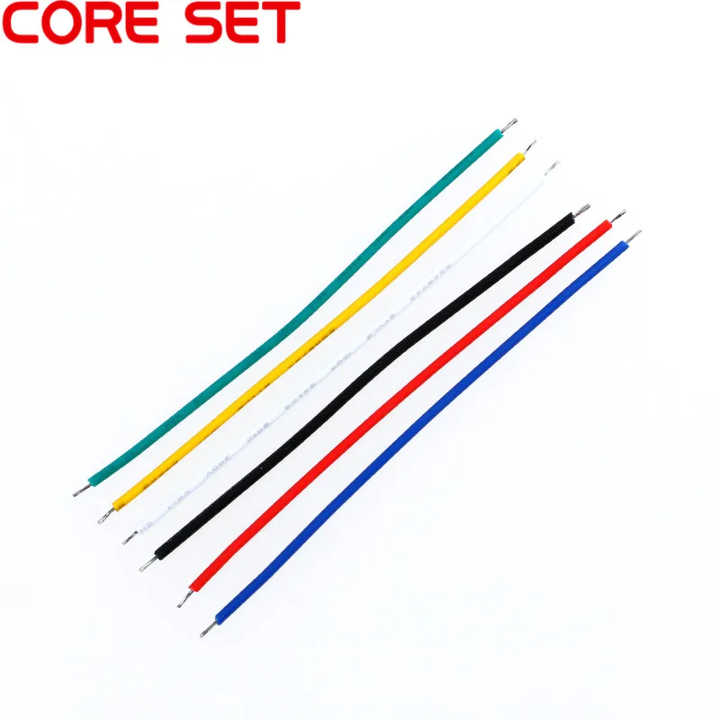 130 ПК 24AWG Перемычка макетной платы кабель комплект лужения с двойной обмоткой компонент пакет красочные 13 видов 10 шт. каждый 5 см каблуке 8-10 см монтажный провод