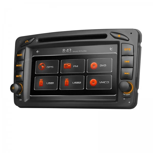 Dvd-плеер XTRONS для Mercedes-Benz Vaneo 2 din автомобильный аудио 1080P видео двухканальный CANbus HD