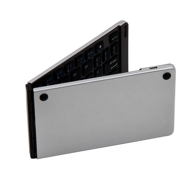 Универсальная Складная Беспроводная мини клавиатура Bluetooth 3 0 из алюминиевого