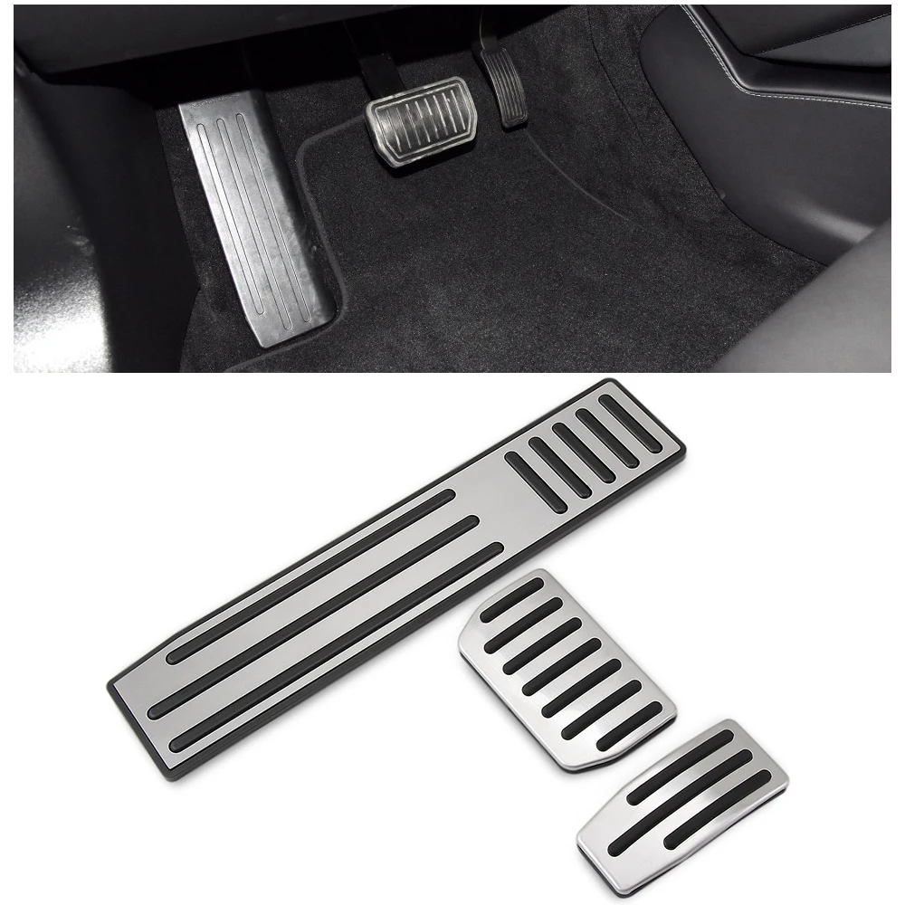 Без бурения для Tesla Model S X газ топливный тормоз ног педали колодки коврики