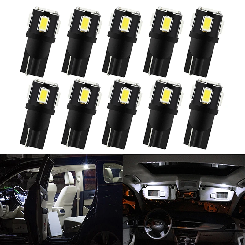OXILAM 10 шт. T10 W5W светодиодный лампы 194 168 салона Потолочные плафоны для Hyundai Santa Fe ix35