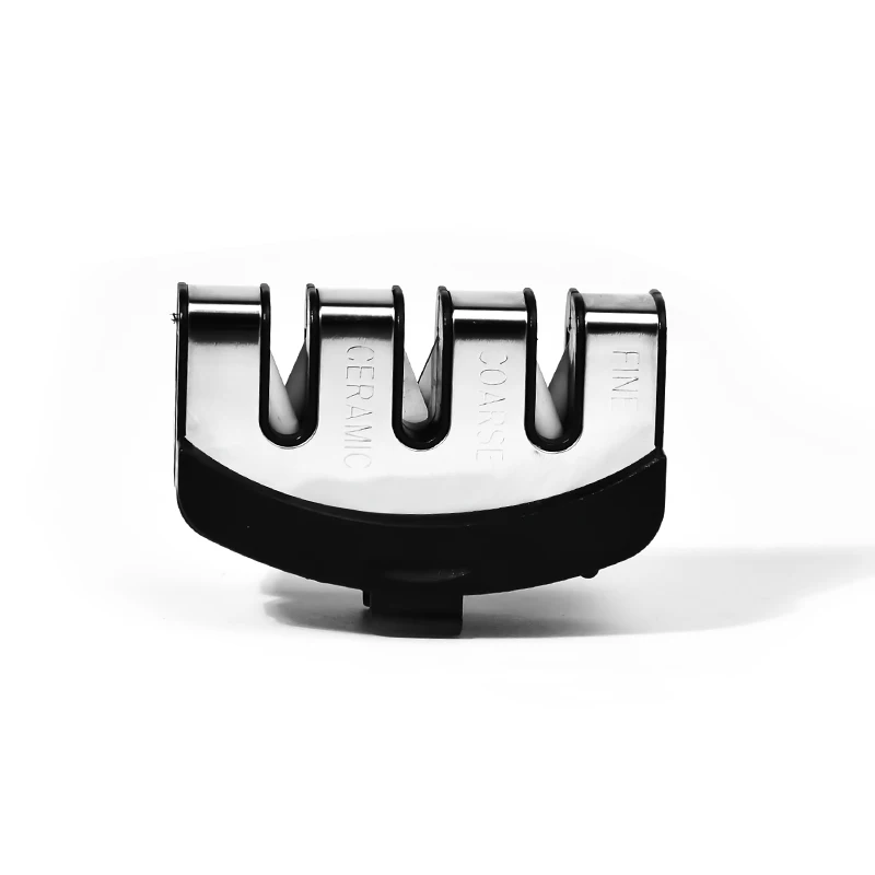 Black Head FHEAL быстрая точилка, 3 ступени, профессиональная точилка для ножей, нескользящий точильный камень, вольфрамовый, керамический, аксессуары для кухонных ножей - Цвет: Black Head