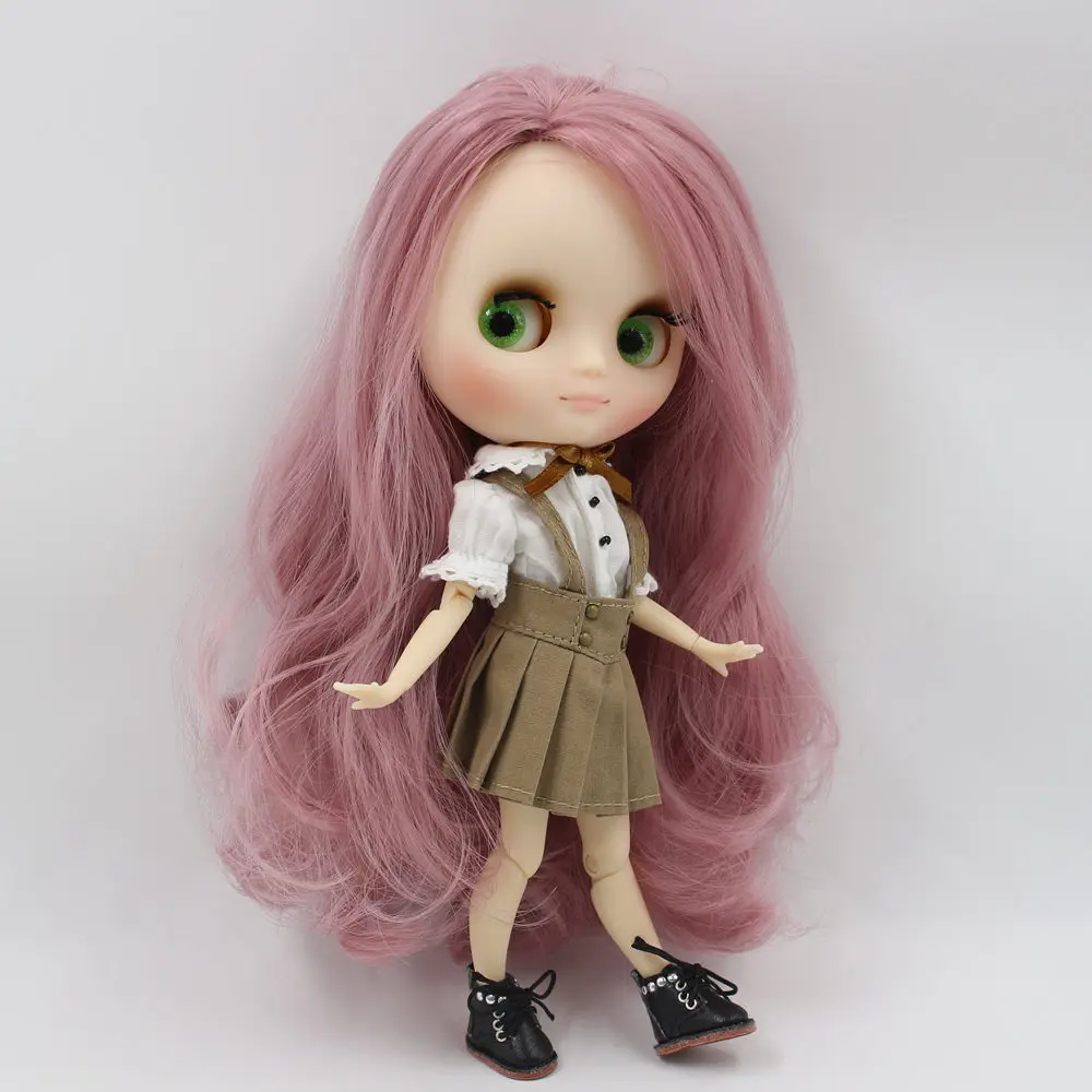 Наряды для Middie Factory Blyth doll рубашка с пышными рукавами и юбка на бретелях костюм для BJD 20 см