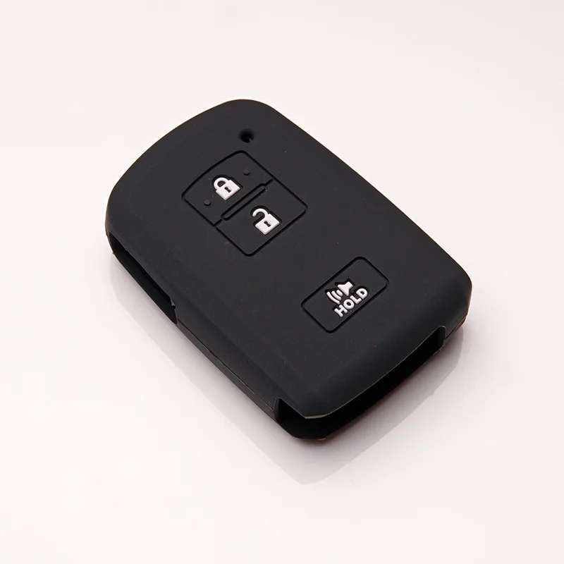 Silicone key fob case cover skin holder shell set for Toyota camry Avalon rav4 Highlander Land Cruiser prius remote HOLD keyless |