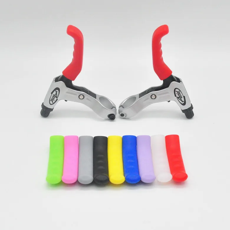

MTB Mountain Road Folding Fixed Gear Bike Bicycle V Brake Hand Levers silicone Silica gel Protector Sleeves Cover