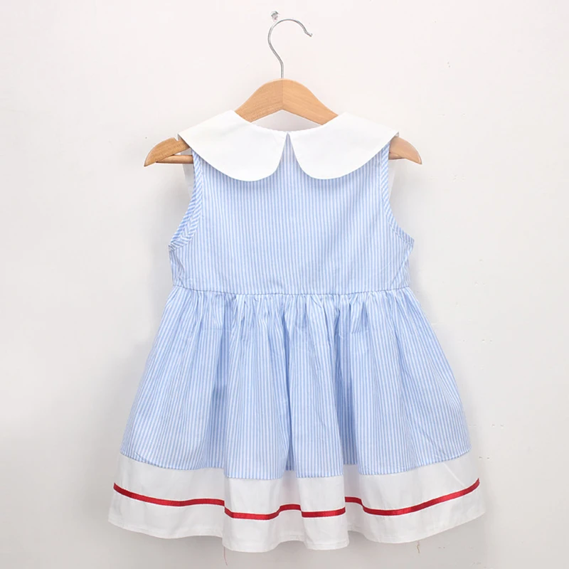 Платье для маленьких девочек с рисунком вишни Полосатое платье-пачка принцессы