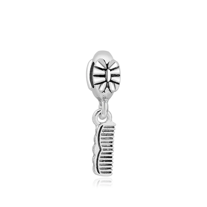 Hairbrush Новинка,, бусина, сплав, домашняя книга, музыка, кофе, яблоко, подвеска, шарм, подходит для браслета Пандора, ожерелье, сделай сам, женское ювелирное изделие - Цвет: Hairbrush