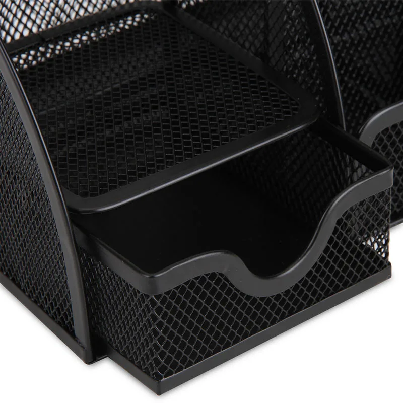 Deli металлический держатель для канцелярских принадлежностей элегантный черный держатель для ручек креативный Настольный держатель для канцелярских принадлежностей для студентов