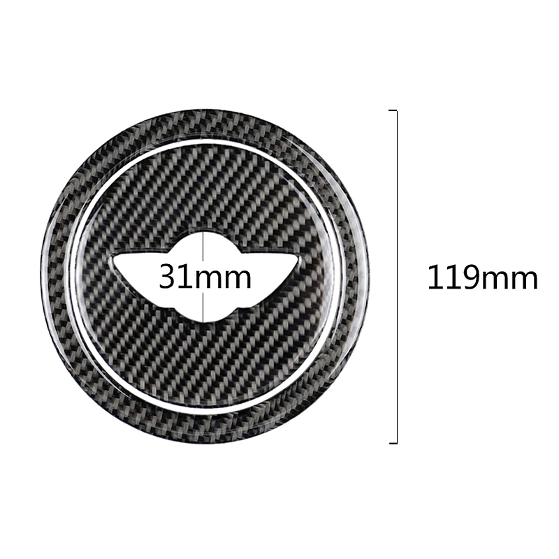 Carbon Fiber Steering Wheel Stickers Cover Trim For Mini Cooper Clubman R55 R56 Countryman R60 Paceman R61 Accessories | Автомобили и