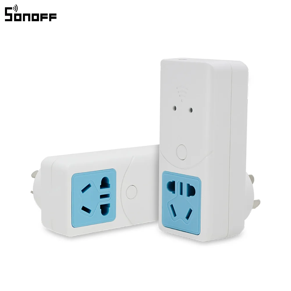 Умная розетка Sonoff S22 Wi Fi AU CN Беспроводная поддерживает Температурный датчик