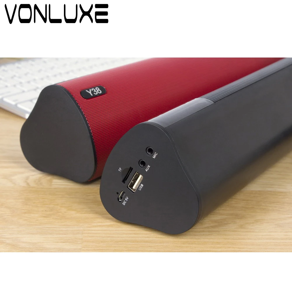 Модернизированный большой мощности 10 Вт Саундбар Bluetooth 3.0 Портативный динамик