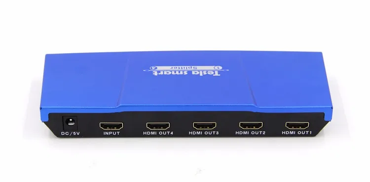 Красочные высокое качество Ultra HD 4K HDMI переключатель HDMI разветвитель 1x4 с адаптером питания HDTV DVD Xbox 360 One PS3 PS4
