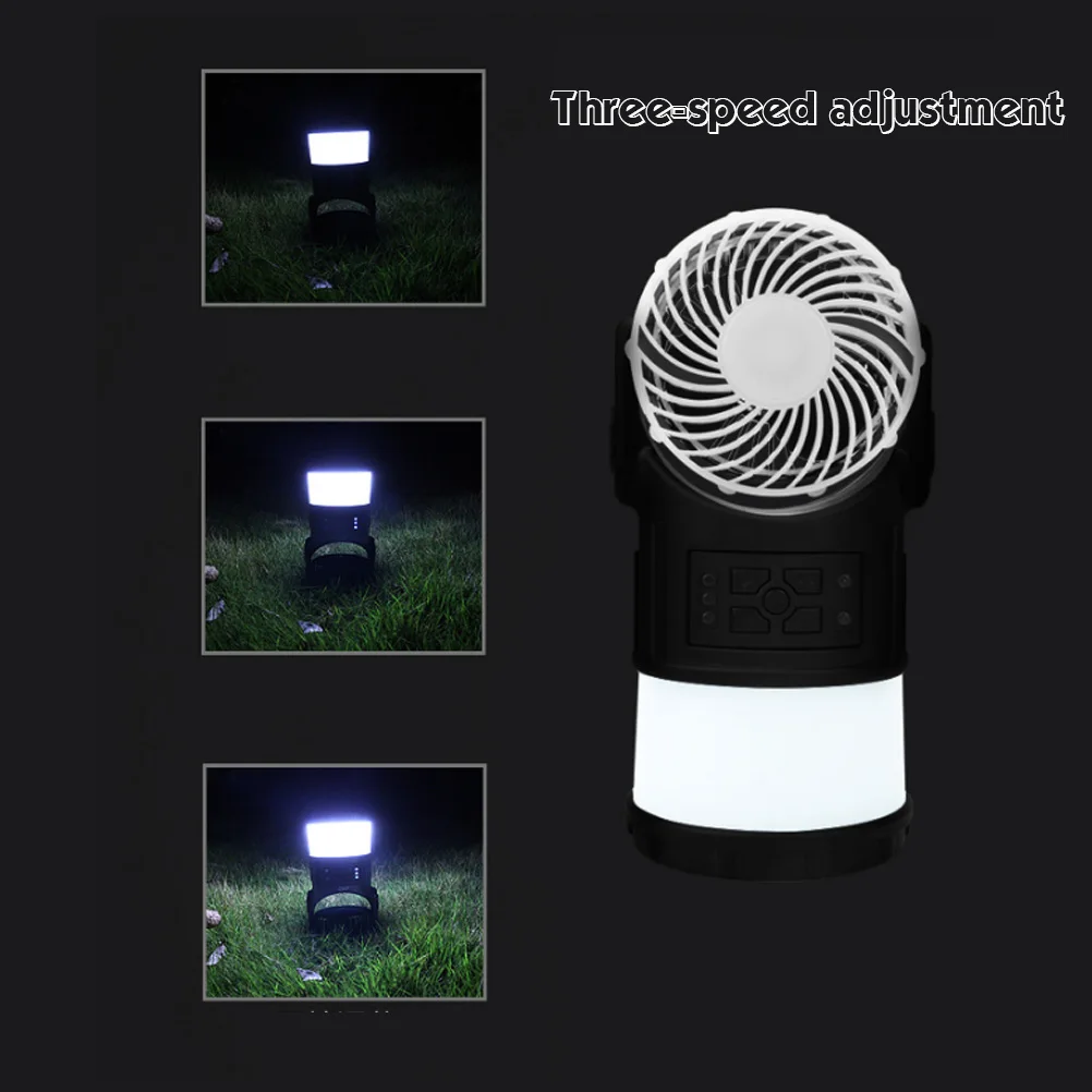 

Outdoor Camping Lantern Tent with Cooling Fan Multifunction Portable FM Radio Mosquito Repeller Light for Camping Fishing