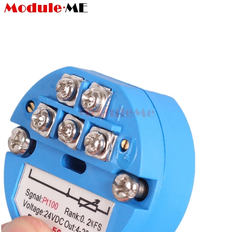Датчик температуры модуль передатчика D датчик en 4-20MA 0~ 200 RTD PT100 4mA 20mA DC 24V плюс-минус 0,2 процентов FS