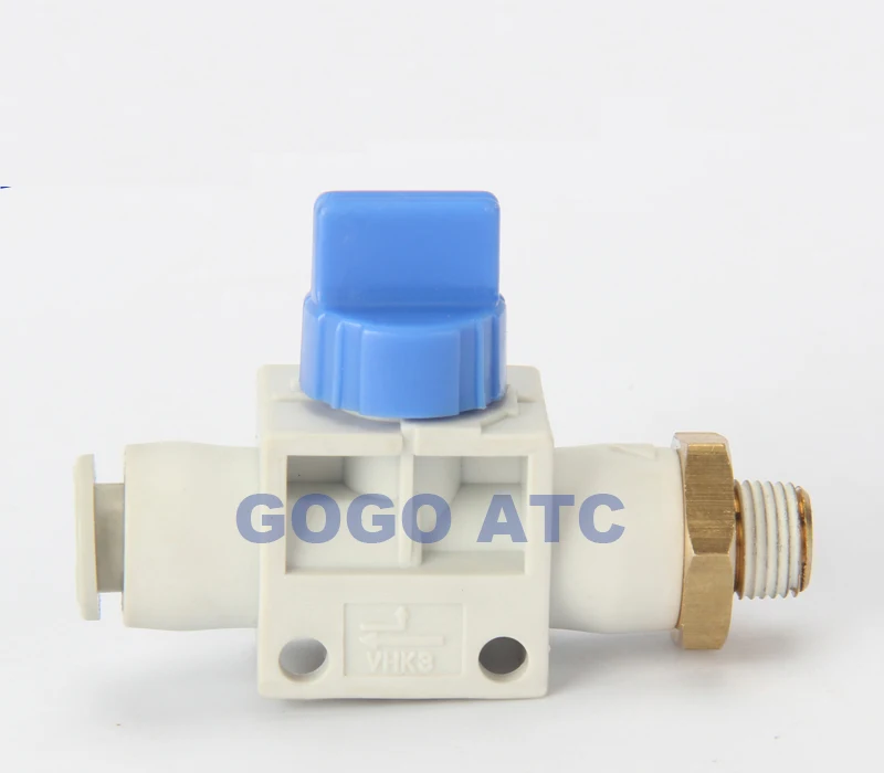 Тип SMC фитинги VHK2 03S 10F O. d10mm нить Rc3/8 2 порт клапан ручной переключатель регулировки