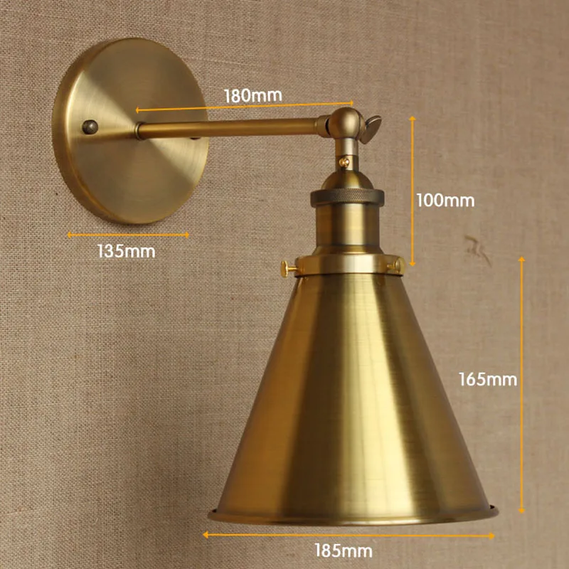 Винтажный Бронзовый настенный светильник в стиле ретро E27 110 220 В|lamp aromatherapy|lampwall lamp