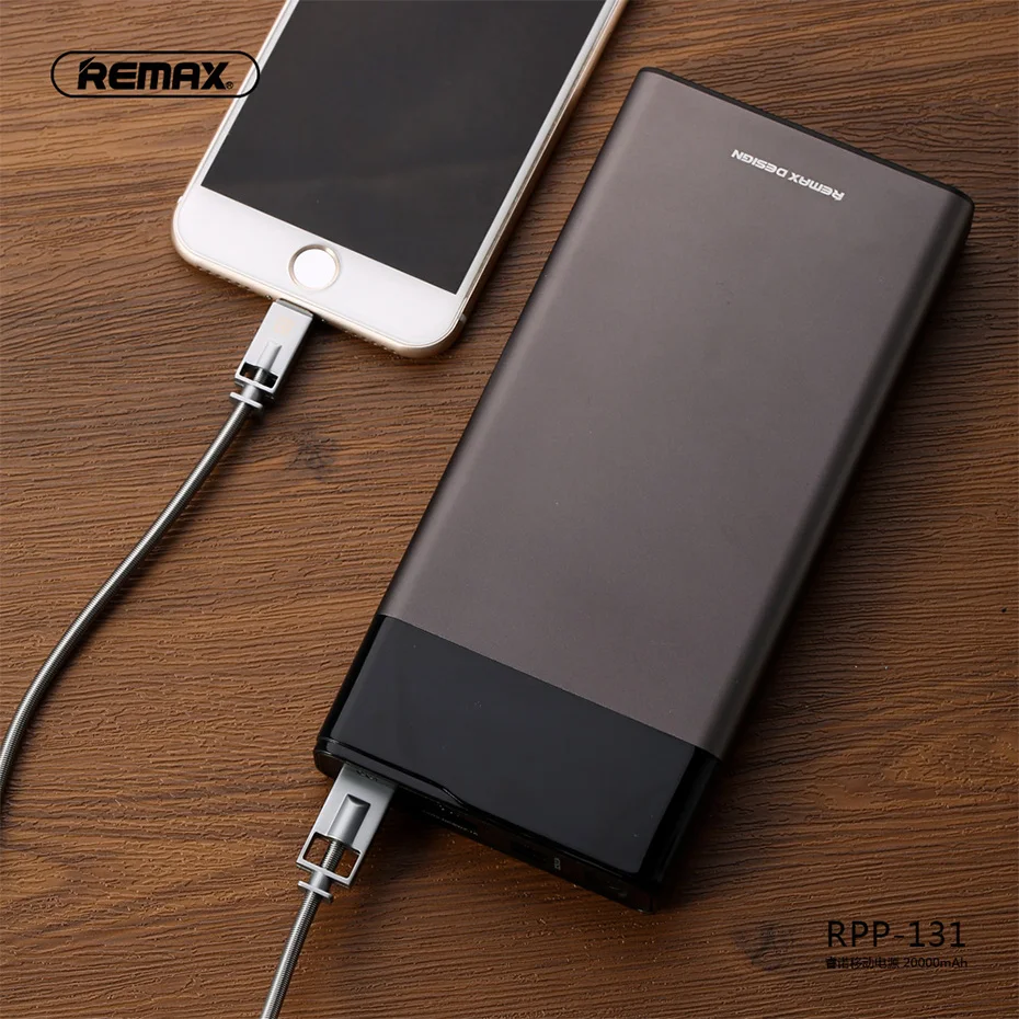 Remax 20000 мАч Внешний аккумулятор с двойным USB ЖК-дисплеем, портативное Внешнее зарядное устройство, внешний аккумулятор 10000 мАч для Xiaomi samsung huawei