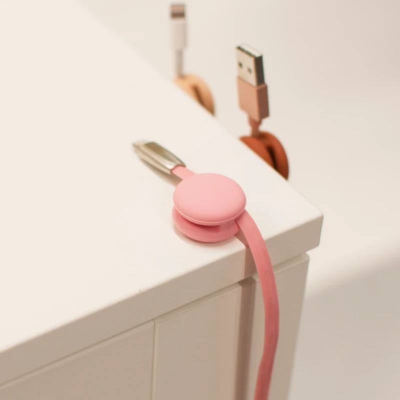 [3 шт. в упаковке] usb кабель с зажимами Настольный органайзер фиксатор строки