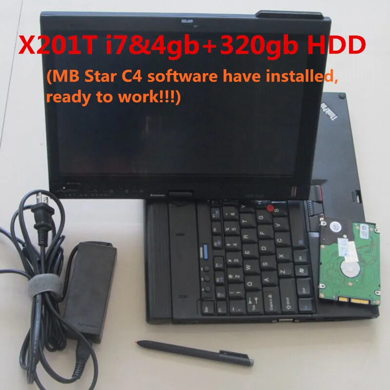 MB Star C5 SD Подключение C5 с новейшим программным обеспечением V12. диагностический инструмент mb star c5 с X201T ноутбук I7 4 Гб готов к работе - Цвет: X201T with HDD