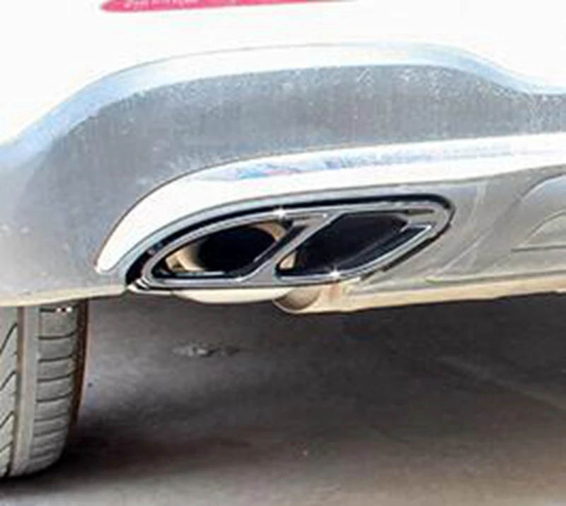 Для Benz GLC C e-класс C207 купе- W212 W213 CLA W205 X253 C180 C200 Сталь глушитель выхлопную трубу, глушитель труб