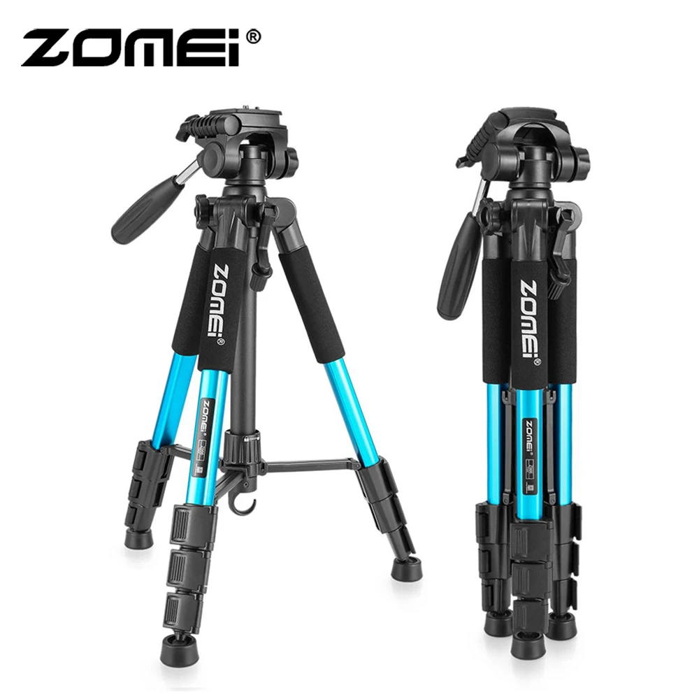Zomei Blue Z666 легкий портативный штатив для путешествий с поворотной головкой и сумкой для переноски SLR DSLR цифровой камеры телефона