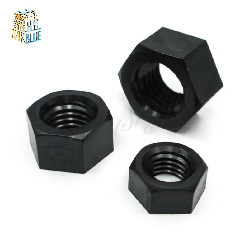 

50Pcs DIN934 M2 M2.5 M3 M4 M5 M6 M8 Black Nylon Hex Nut Hexagon Plastic Nuts