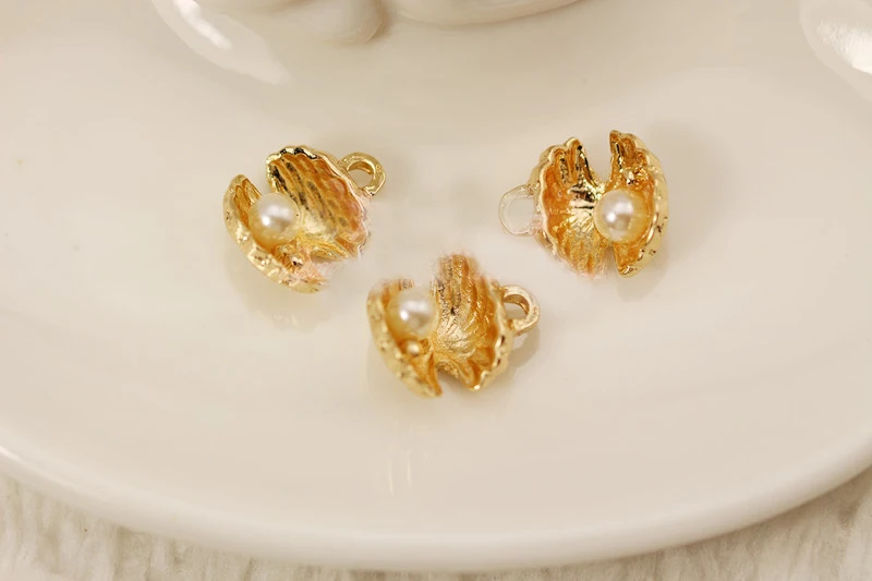 DIY европейской моды Шарм подарки жемчужные раковины подвески металлические для
