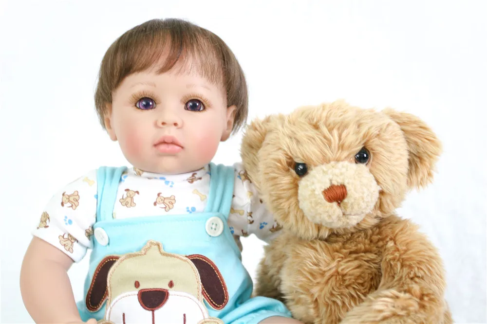 Кукла npk с плюшевой куклой 51 см силиконовые куклы reborn Одежда милый нагрудник BeBe