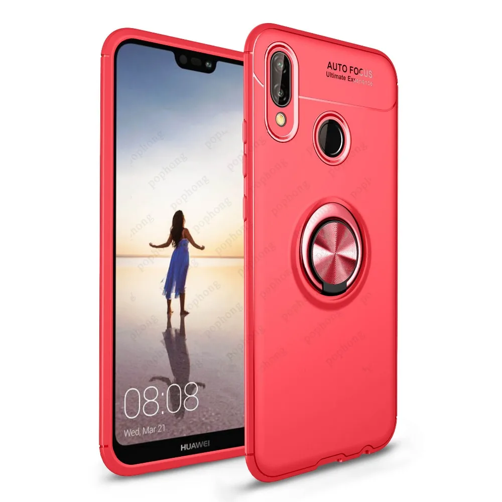 Волшебное кольцо мягкий чехол для телефона 360 градусов Защита Huawei honor 7x 8x 7c 8c 9i v9 10