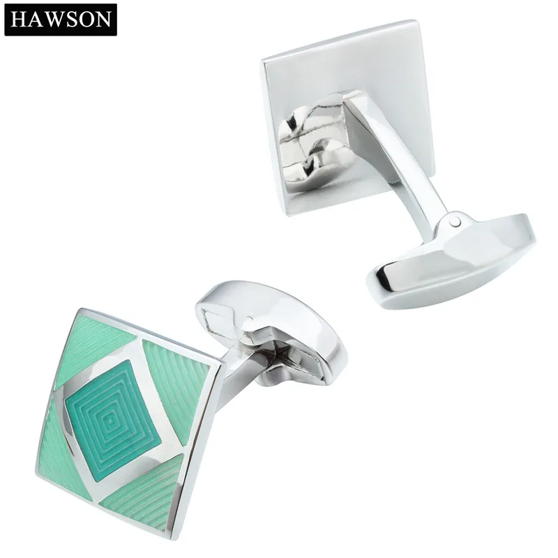 Роскошные свадебные запонки рубашка Кнопка 4 Цвета Эмаль мужские для французских