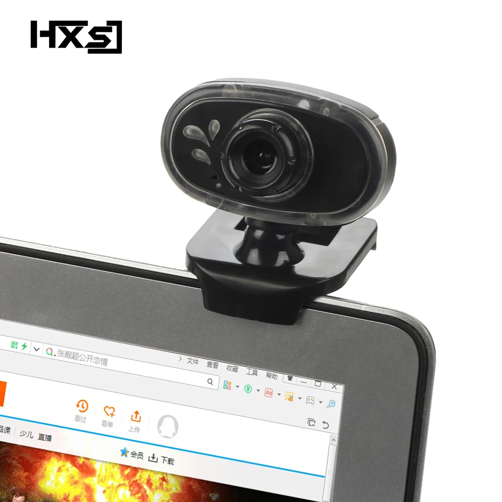 HXSJ Синяя светодиодная веб камера 480OP цифровая видео HD со встроенным