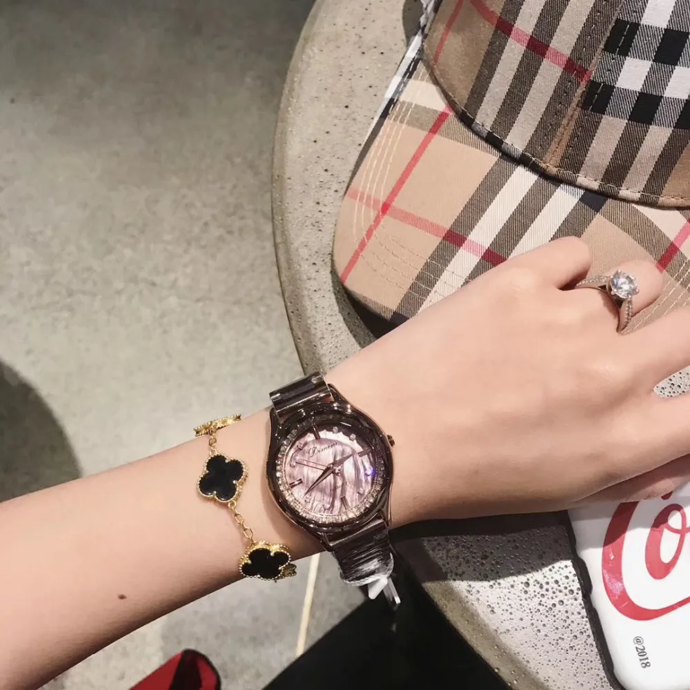 Часы наручные карамельные женские брендовые Модные Роскошные с кристаллами