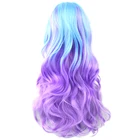 Soowee 13 цветов волнистый женский парик из высокотемпературного волокна синтетический шиньон длинные волосы омбре косплей парики