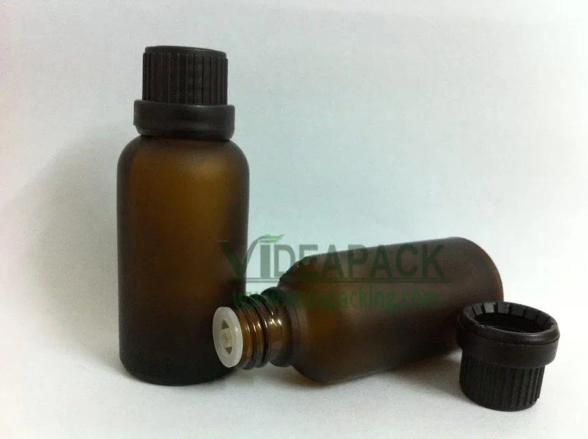 12 шт. 30 мл янтарные или коричневые стеклянные бутылки для эфирного масла с