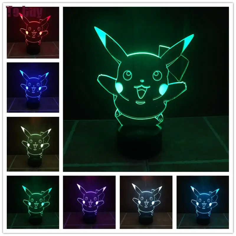 Светодиодная настольная лампа Luminaria 3D рождественский подарок для детей ночник с