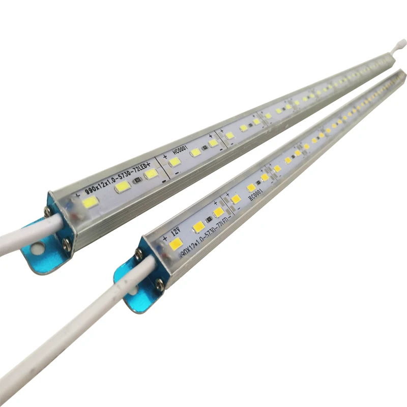 100 см Светодиодная жесткая лента, водонепроницаемая, IP68 SMD 5050 5730, двухрядная, DC 12 В, 36 светодиодов, RGB, теплая, белая, уличное освещение, 5 шт./лот