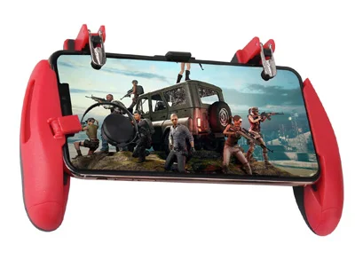 Red PUBG мобильный игровой контроллер геймпад триггер Aim Кнопка игровой коврик джойстик для IPhone Android телефон для игровой коврик аксессуары - Цвет: Red