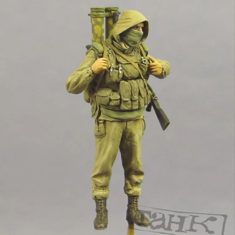 1/35 шкала Неокрашенная полимерная фигура солдат спецназа 2 Коллекция фигурок