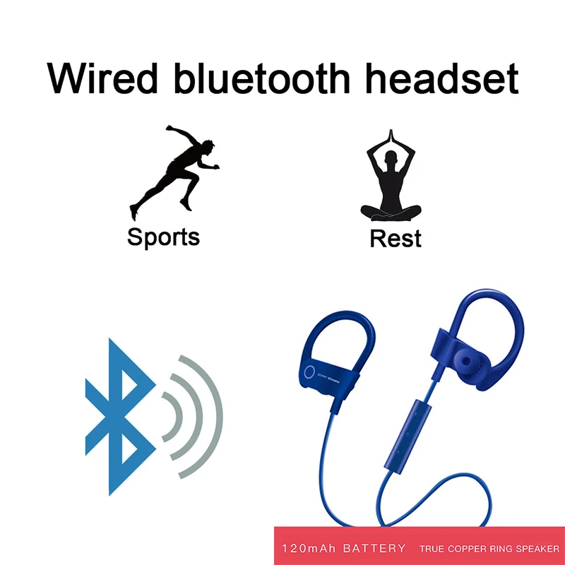 Bluetooth наушники гарнитура стерео бас Беспроводной спортивная Гарнитура 5 0 с