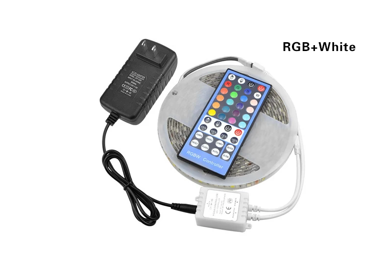 SMD 5050 RGB Светодиодная лента Водонепроницаемая DC 12 В 5 м 10 м RGBW RGBWW светодиодный светильник гибкая лента с блоком питания и пультом дистанционного управления