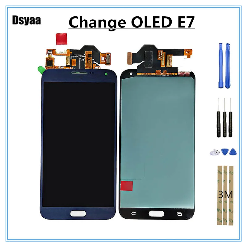 5 дюймов Замена OLED для Samsung Galaxy E7 E700 E700F E7000 E700H E700M сенсорный экран телефона ЖК