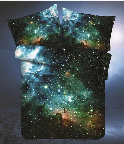 

Hipster Galaxy 3D Комплект постельного белья Вселенная космического пространства тематические Galaxy печати постельное белье пододеяльник & Подушка ...