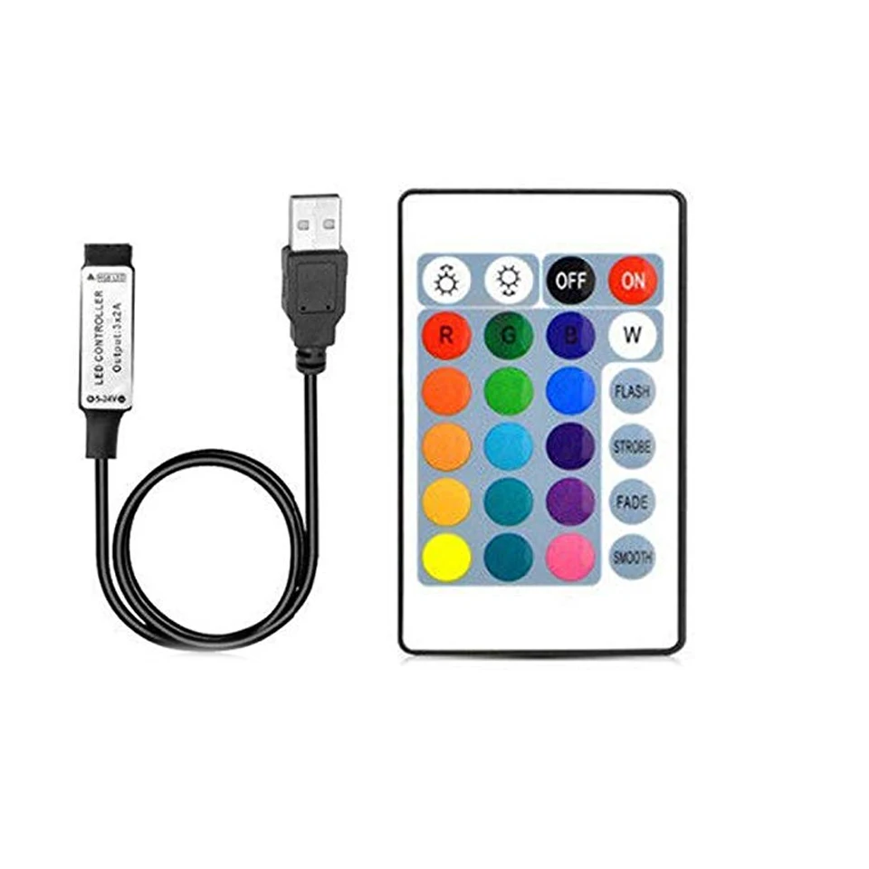 Rgb Светодиодная лента 12/5/24 в USB ИК Радиочастотный пульт дистанционного управления