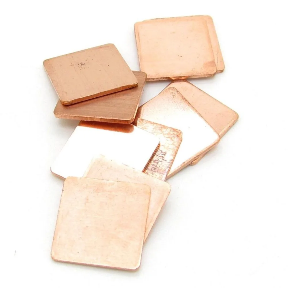 Медный радиатор для ноутбука термопрокладка GPU ЦП VGA ОЗУ медный 10 шт./лот 15 х15х1 мм |