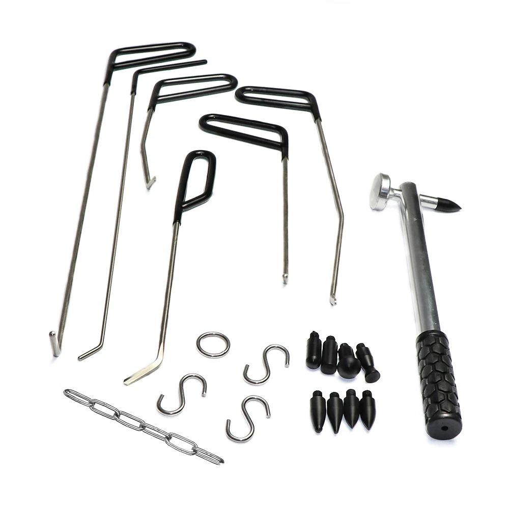 Высококачественные Крючки-стержни 6 шт., инструменты для ремонта с отверстием для перфоратора, крючок для устранения вмятин без панели автомобиля