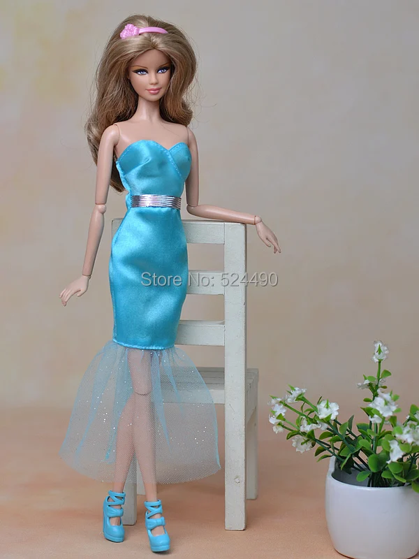 Платье + обувь новинка 2015 Оригинальная одежда вечернее платье наряд аксессуары