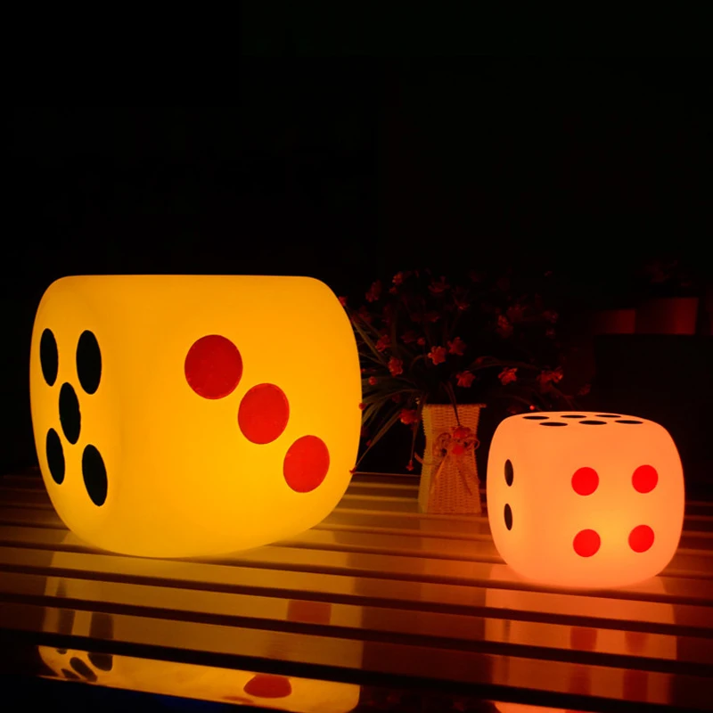 Креативный светодиодный ночник craps водонепроницаемый кубический стул 15 см 20 30