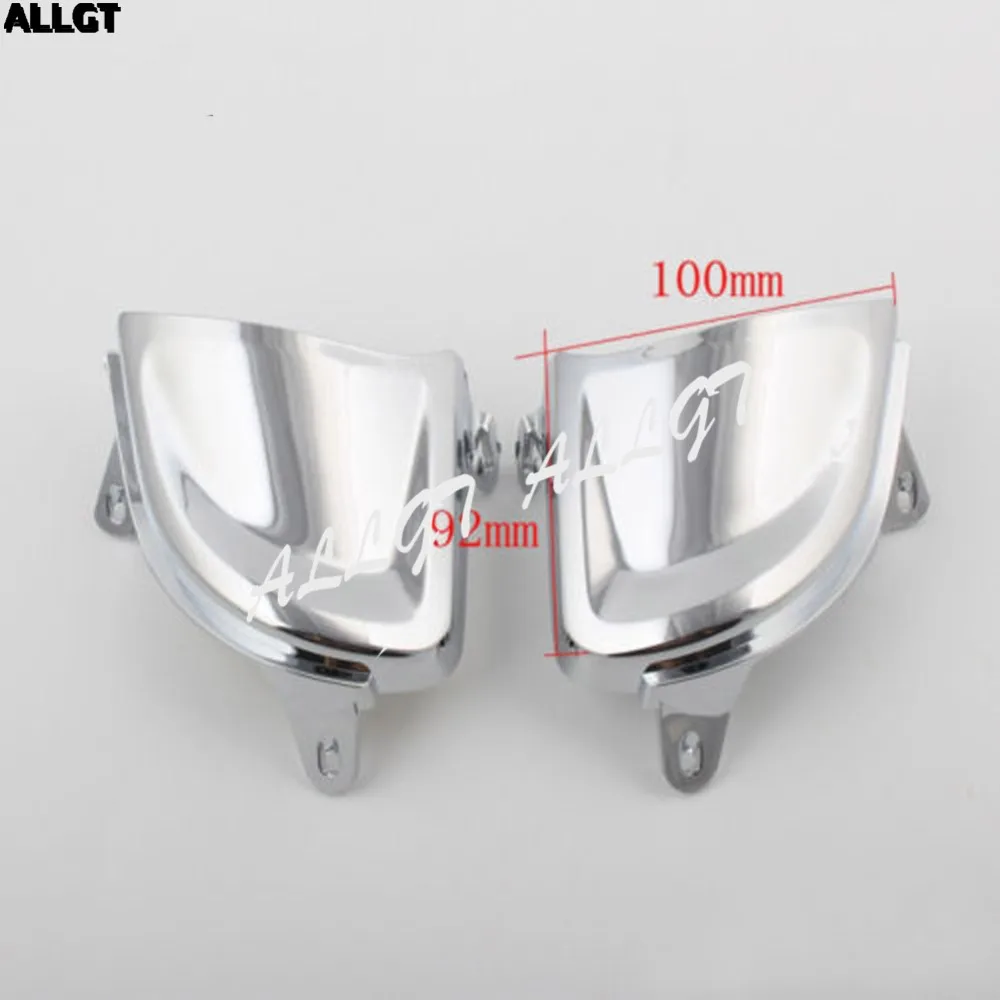 Передняя хромированная накладка на фару ALLGT подходит для Honda Gold Wing GL1800 2001 2002 2003 2004