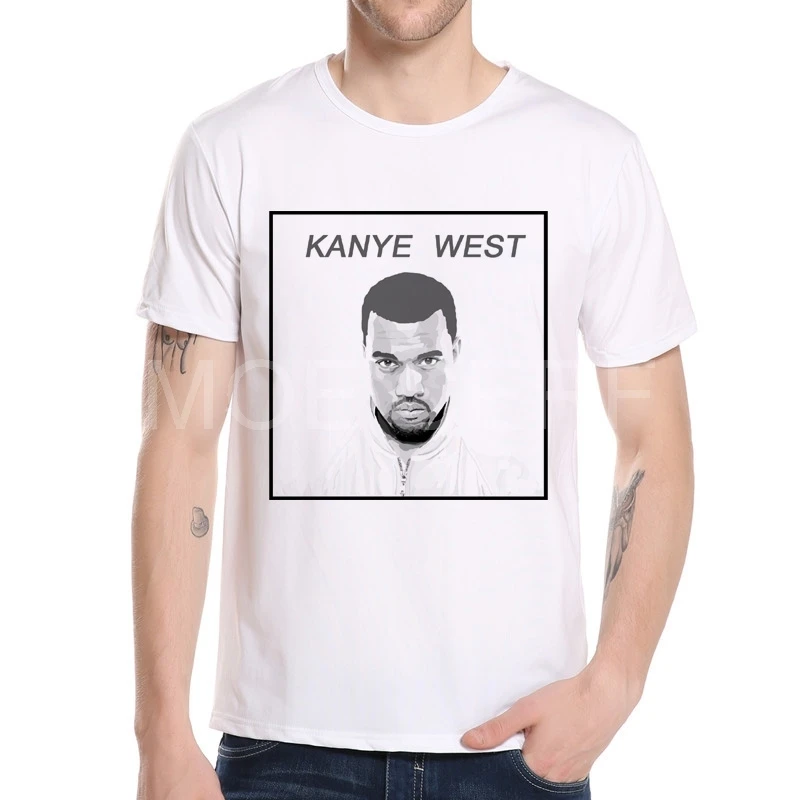 2020 камуфляж Для мужчин s Kanye футболка West в стиле хип хоп короткий рукав с круглым