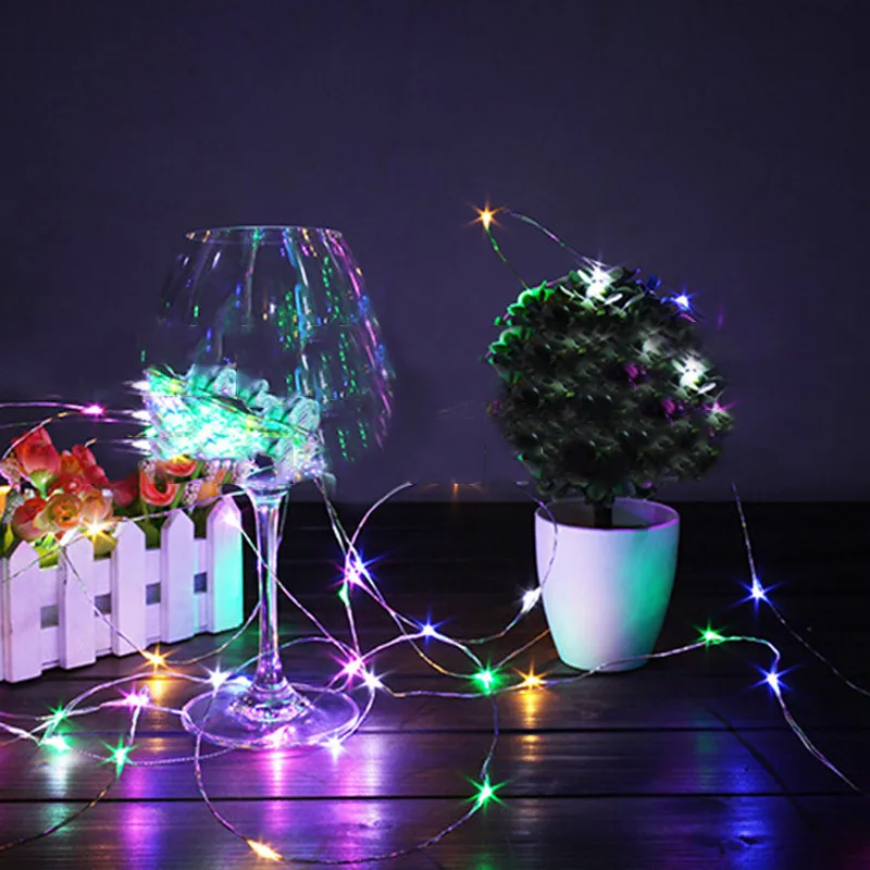 3M Copper Silver Wire LED String lights Waterproof Holiday lighting For Fairy Christmas Tree Wedding Party Decoration | Дом и сад